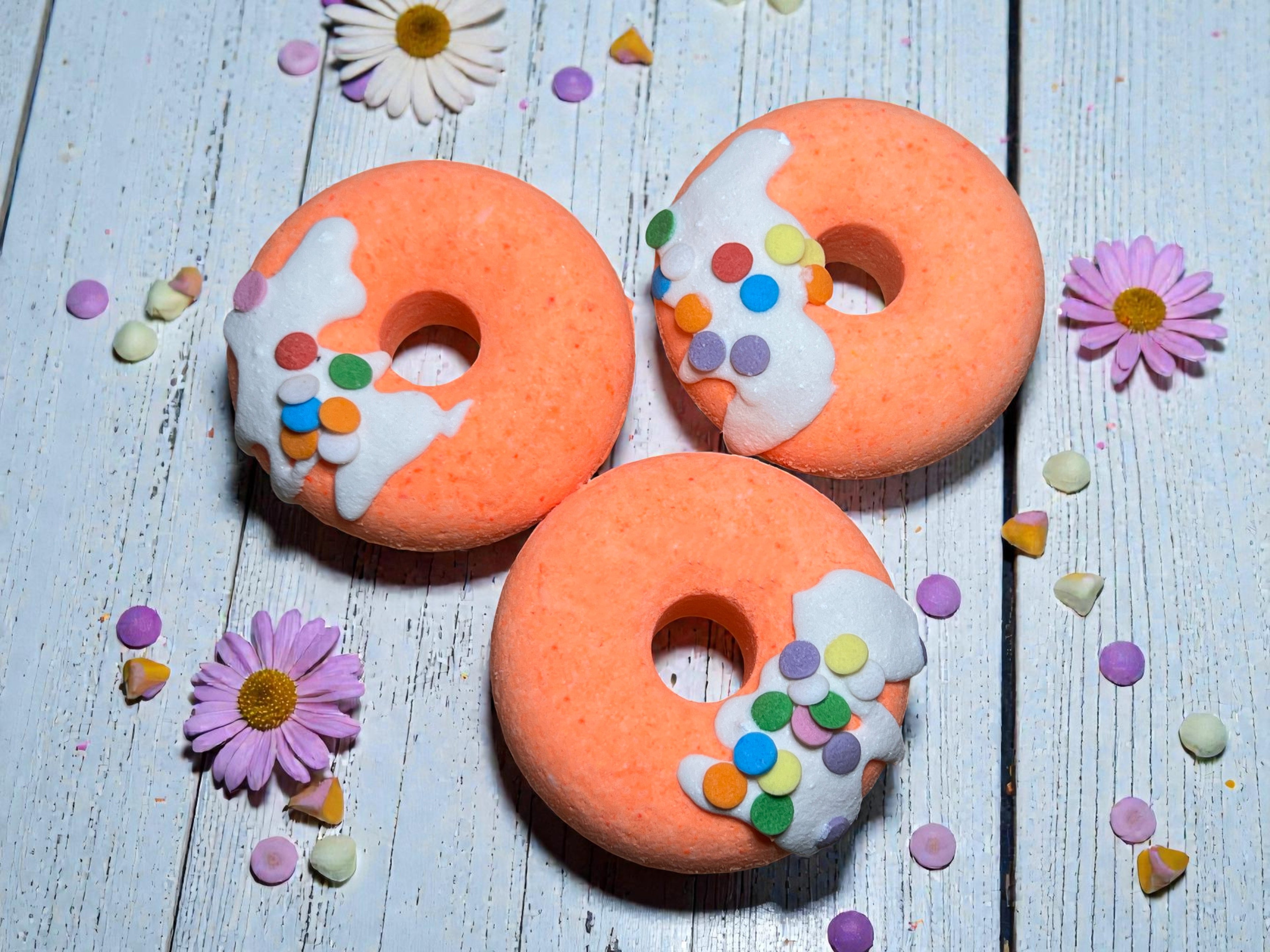 Rainbow Donut Bath Bombs x10