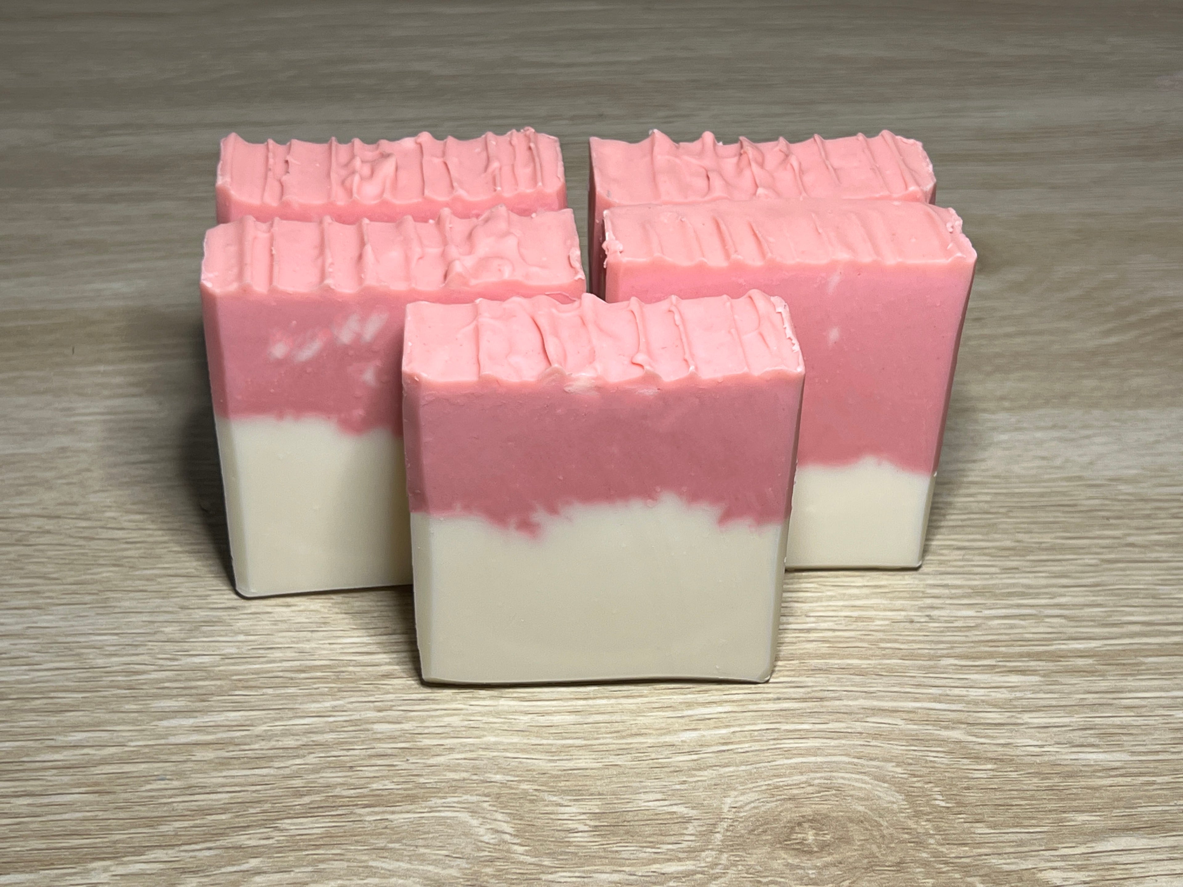 Raspberry Goats Milk Soap Loaf