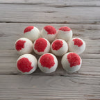 Raspberry Sugar Bath Bombs x10