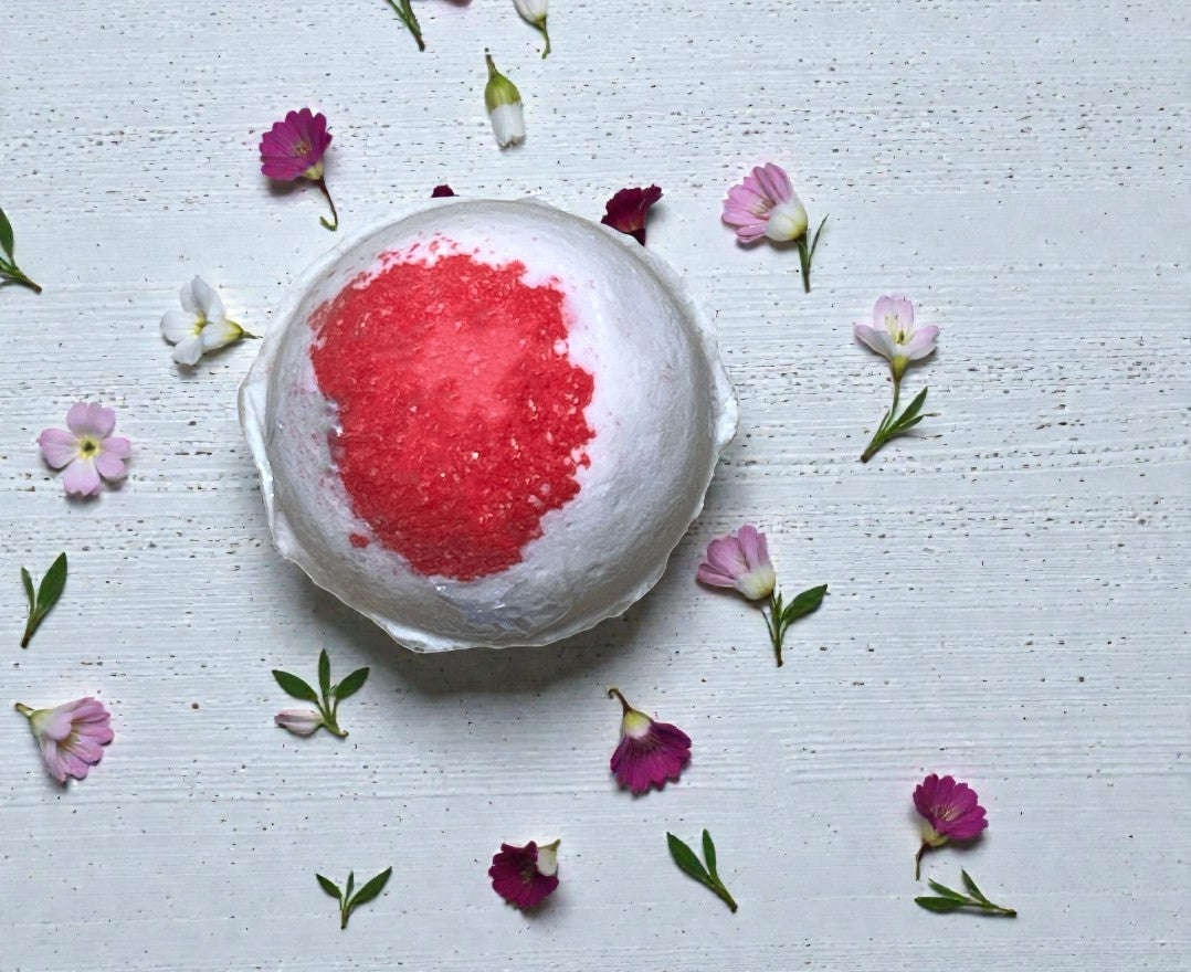 Raspberry Sugar Bath Bomb