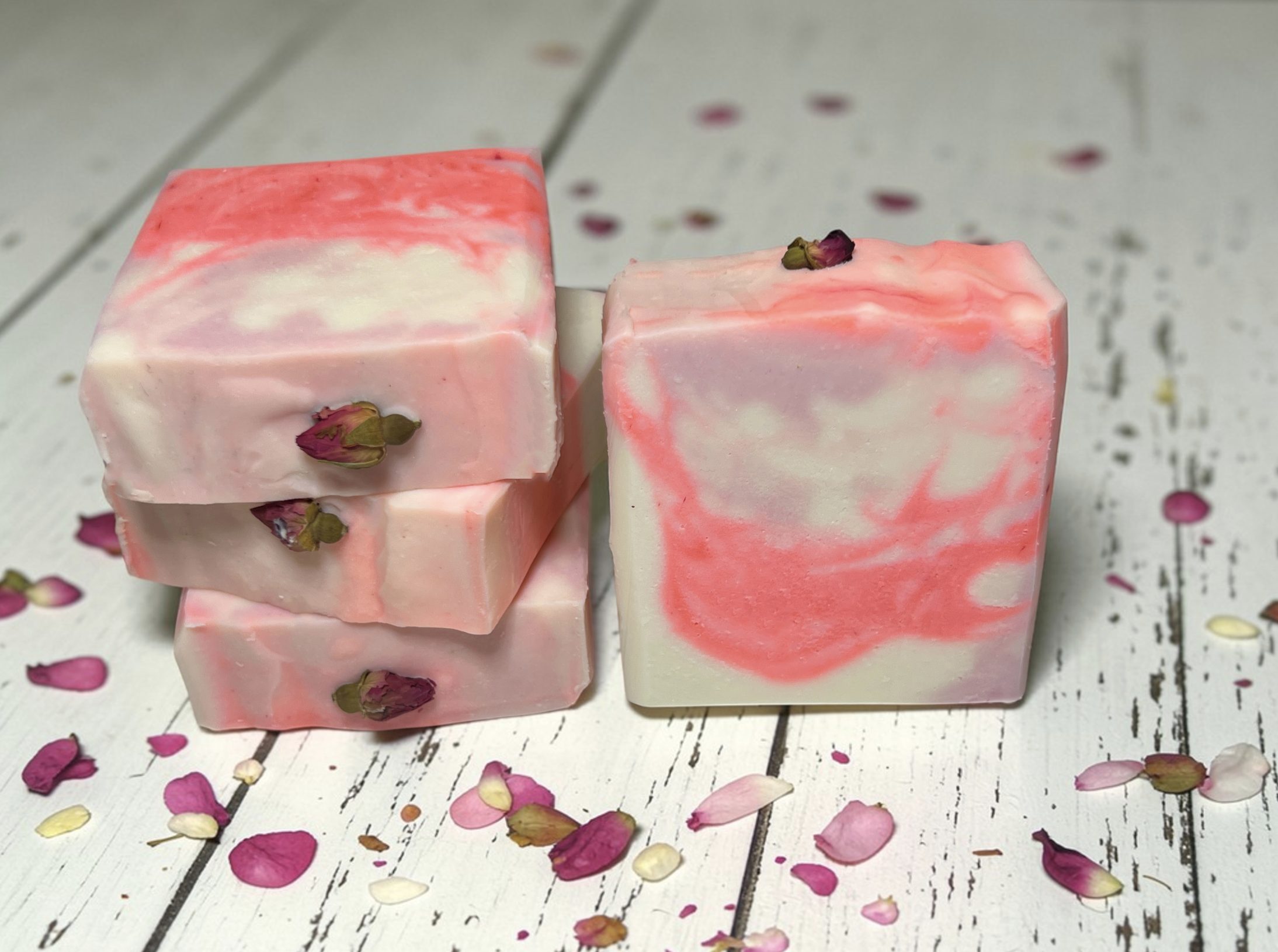 Raspberry Champagne Soap Loaf