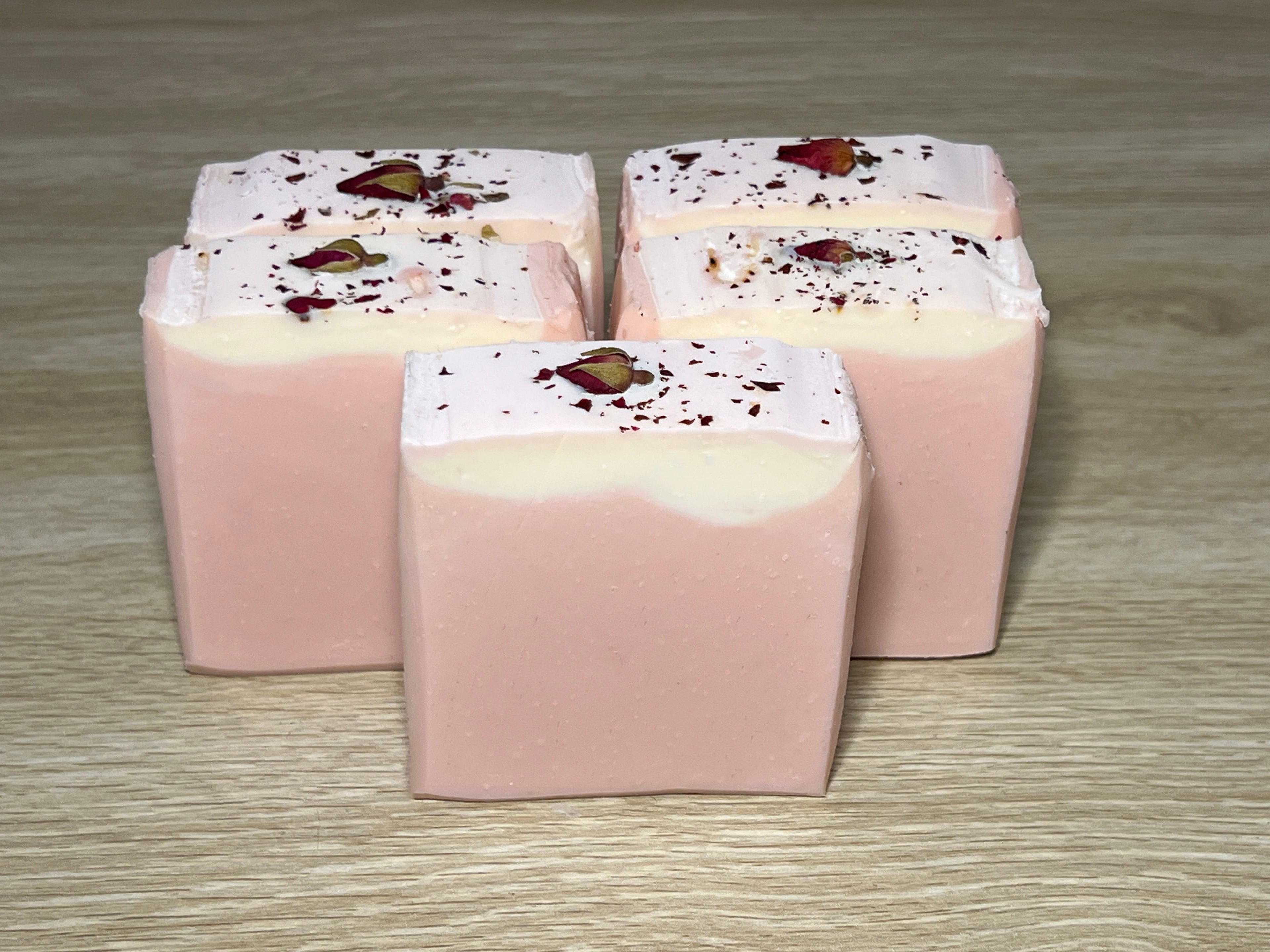 Red Clay & Rose Vegan Soap Loaf