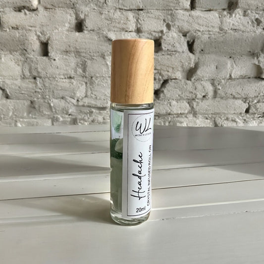 Headache Relief Crystal Infused Oil Roll On