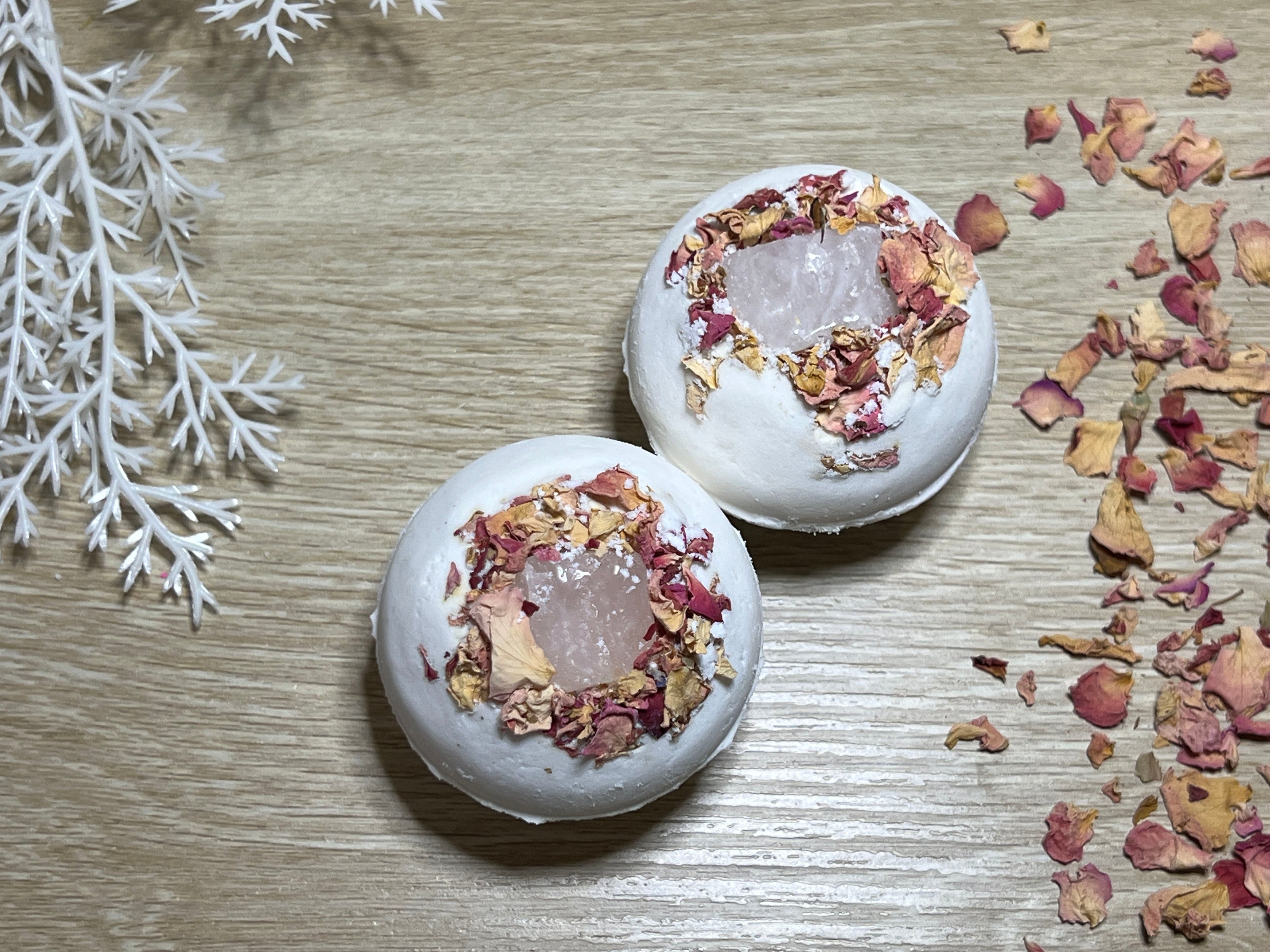 Rose Quartz Bath Bombs x10