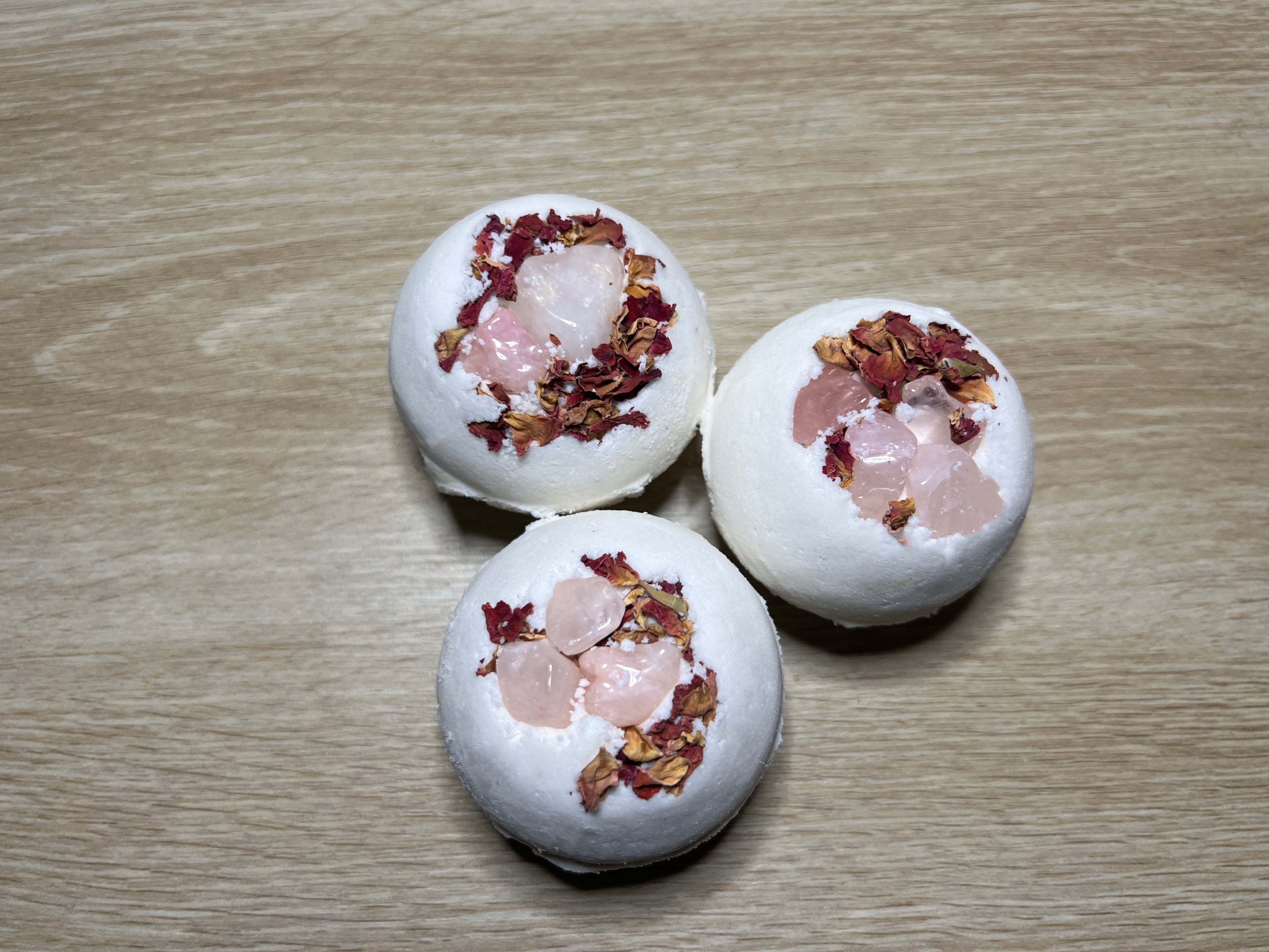 Rose Quartz Bath Bombs x10