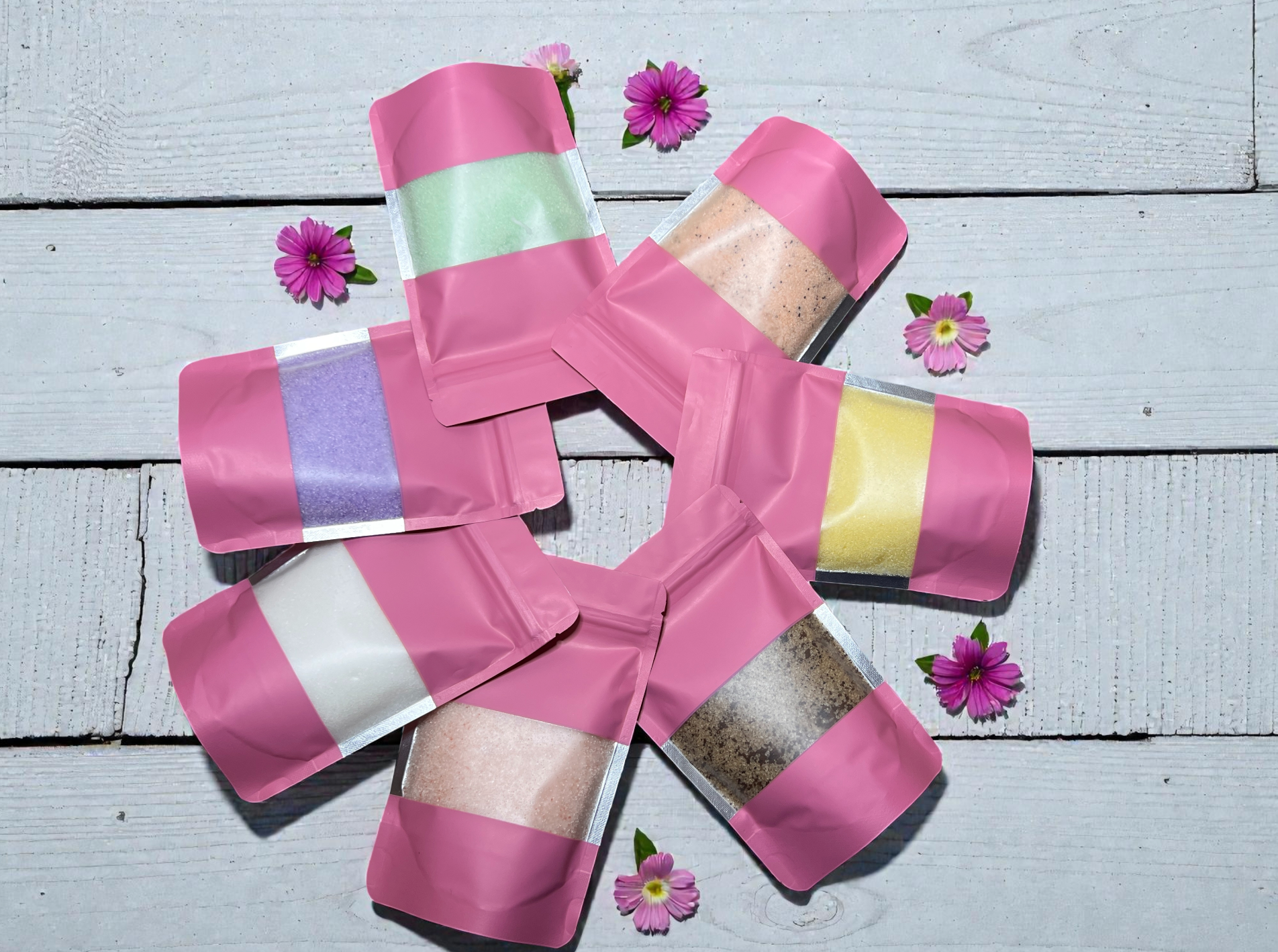 Sugar Body Scrubs Mixed x10 (Pink Bags)