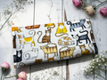 Cat Print Eye Pillow Wheat Heat Bag