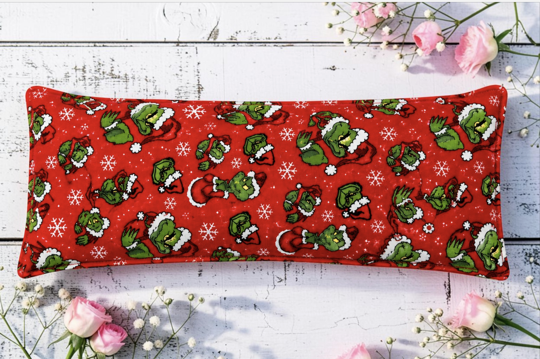 Grinch Eye Pillow Wheat Heat Bag