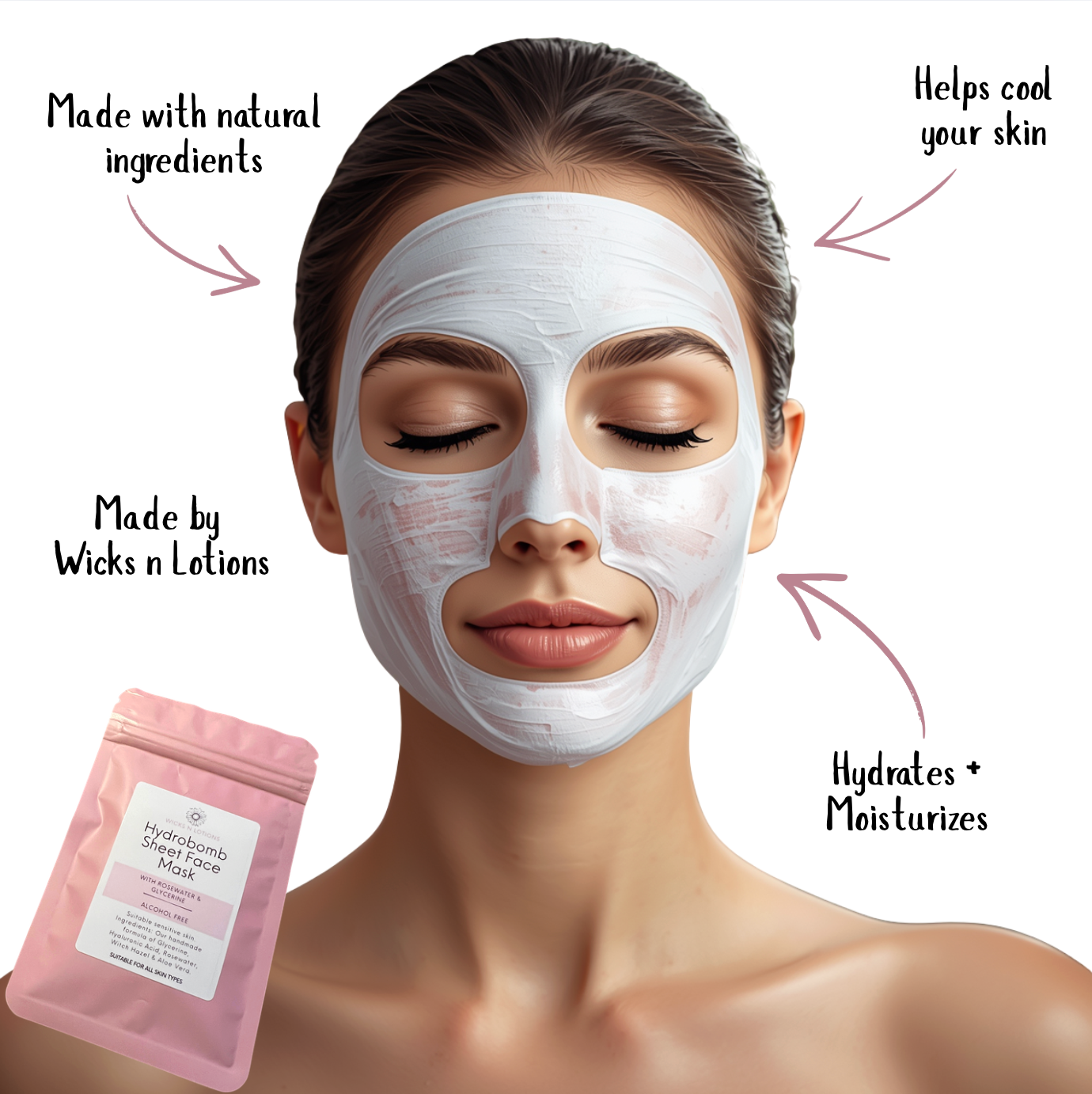 Hydrabomb Sheet Face Masks x10
