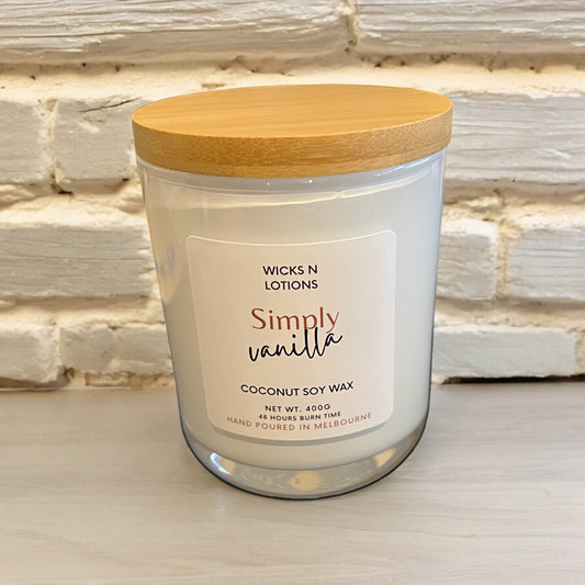 Simply Vanilla Large Soy Candle