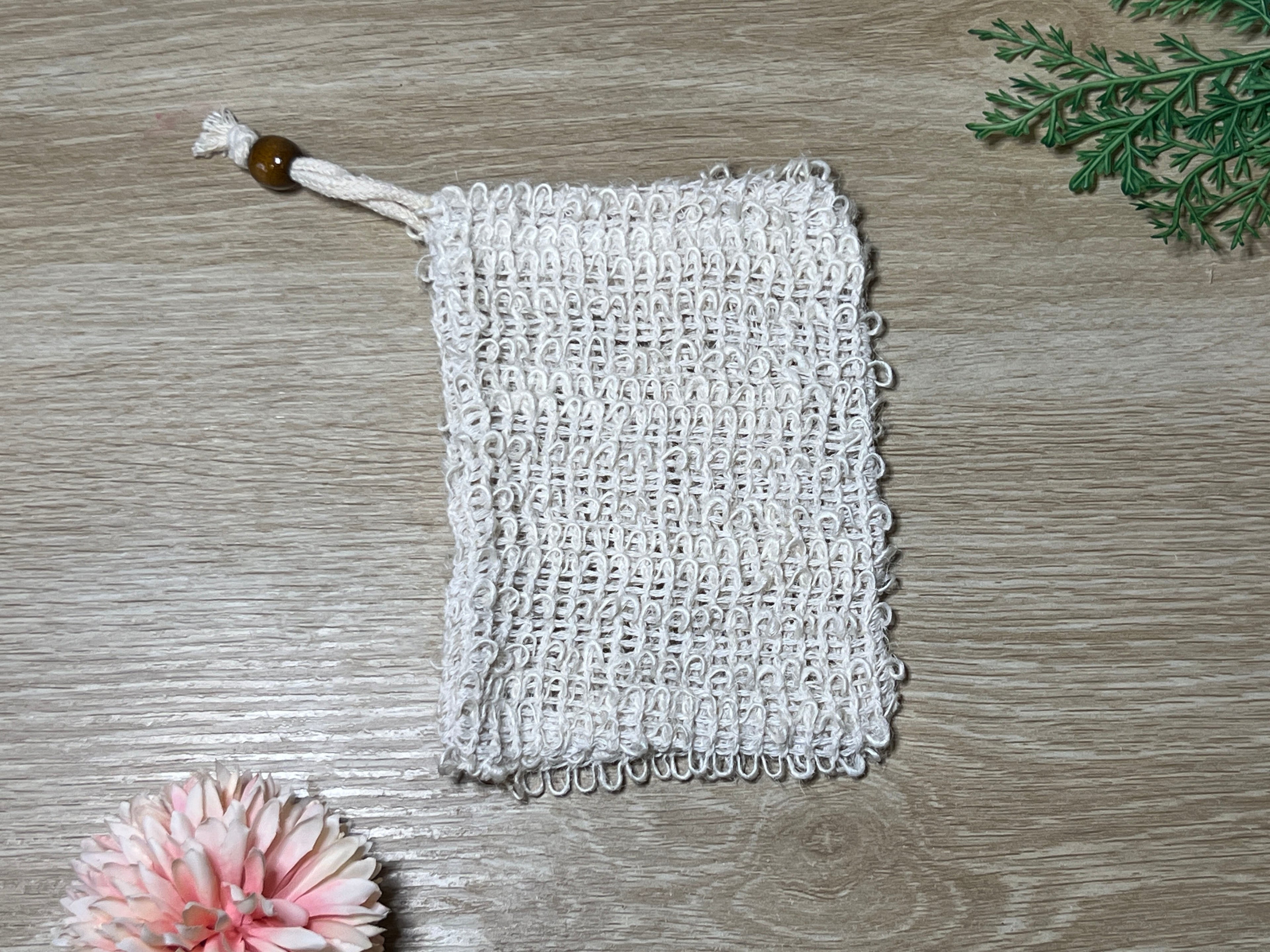 Natural Sisal Soap Saving Bags x10