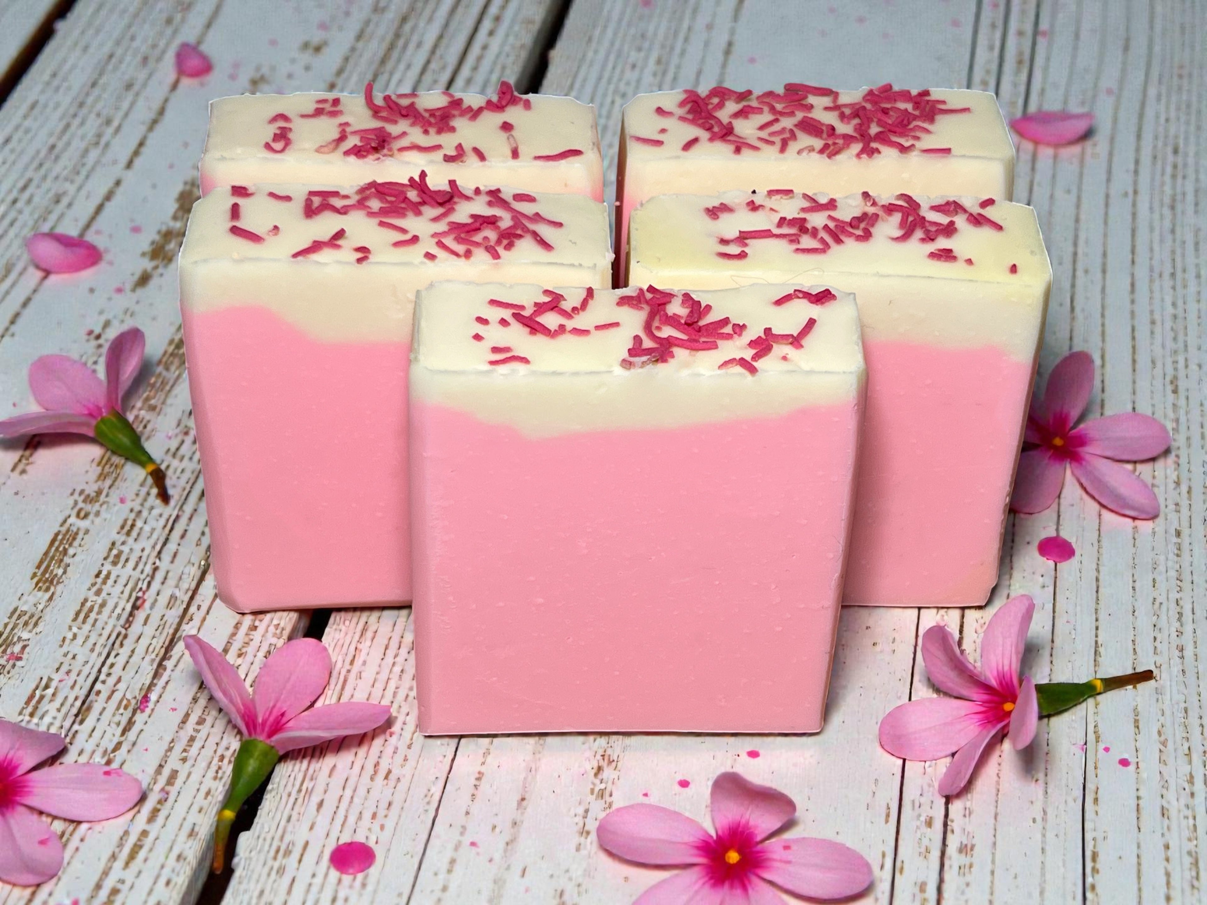 Strawberry Smoothie Vegan Soap Loaf