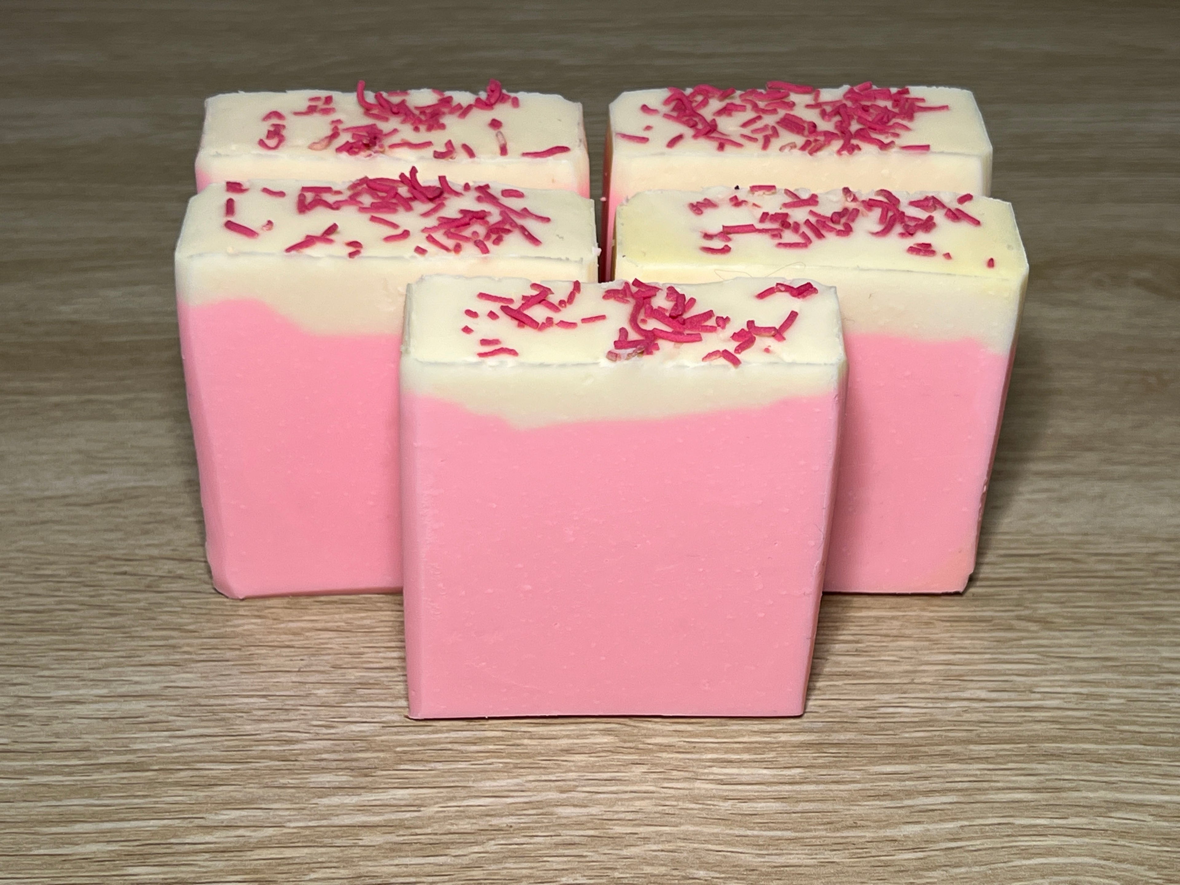 Strawberry Smoothie Vegan Soap Loaf