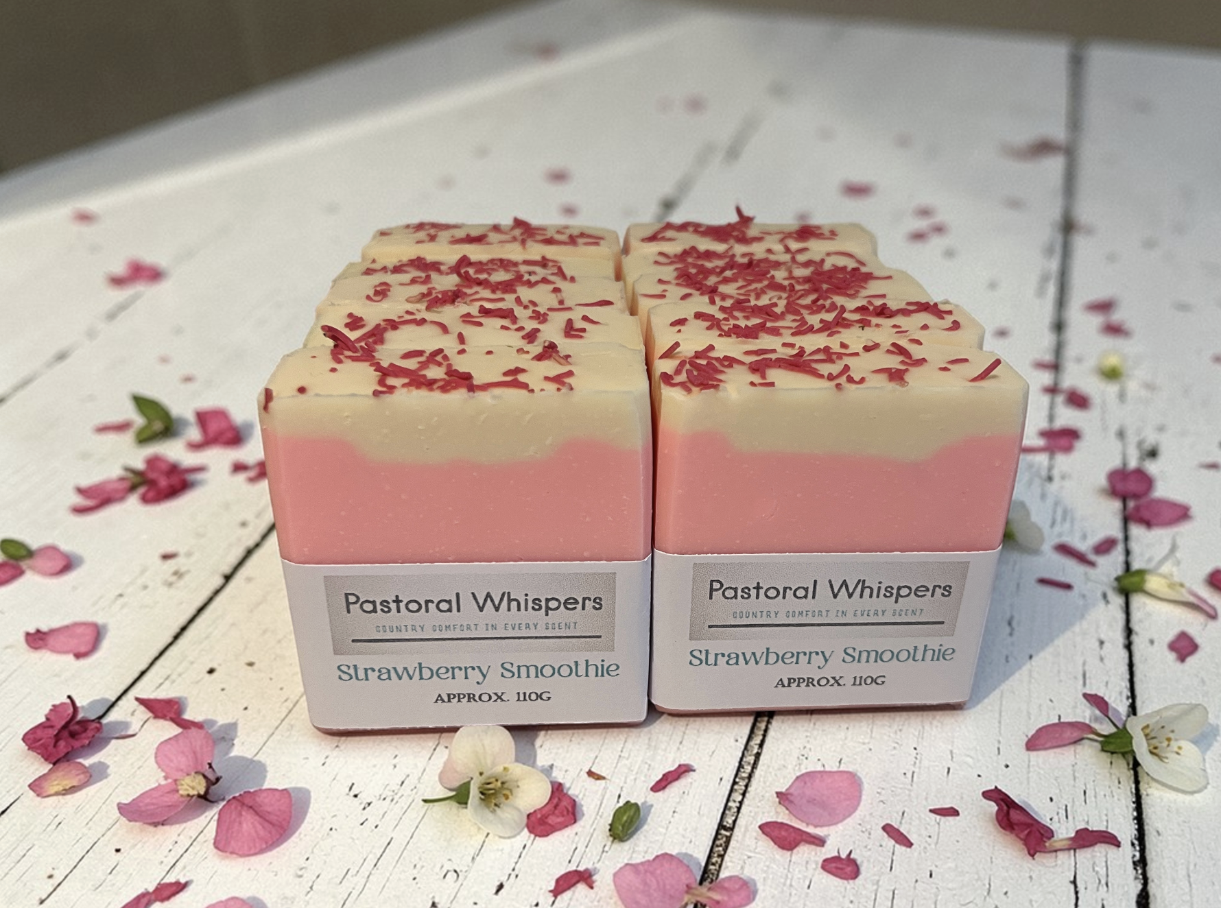 Strawberry Smoothie Vegan Soap Loaf