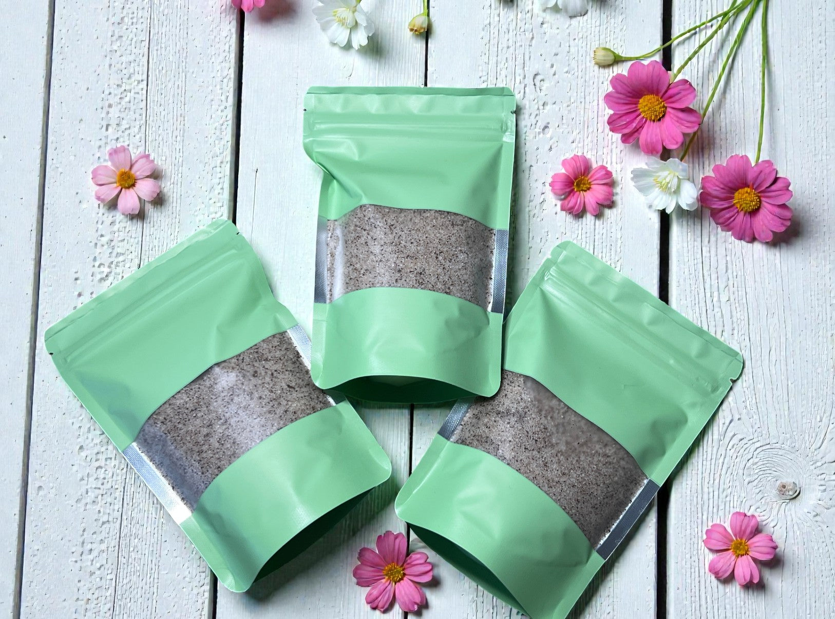 Coffee Sugar Scrubs x10 (Mint Coloured Bags)