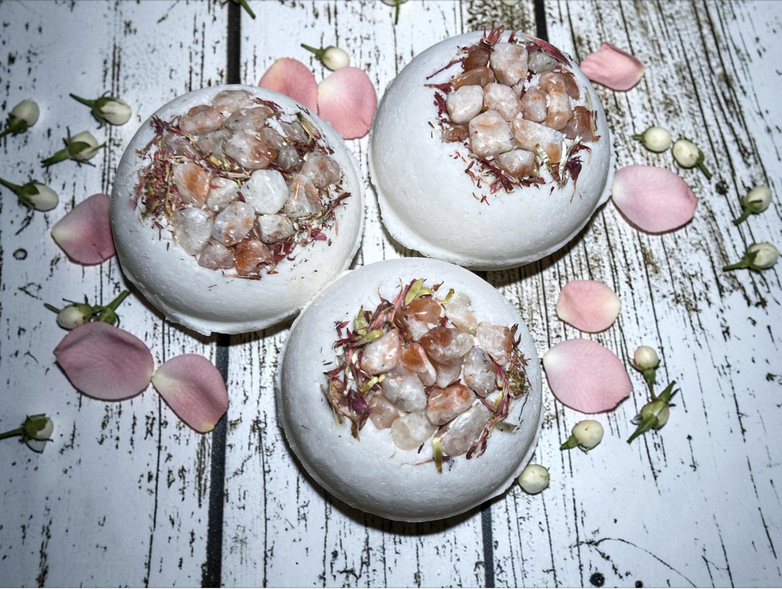 Sunstone Crystal Bath Bombs x10