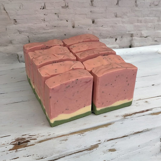 Watermelon Vegan Soap Loaf