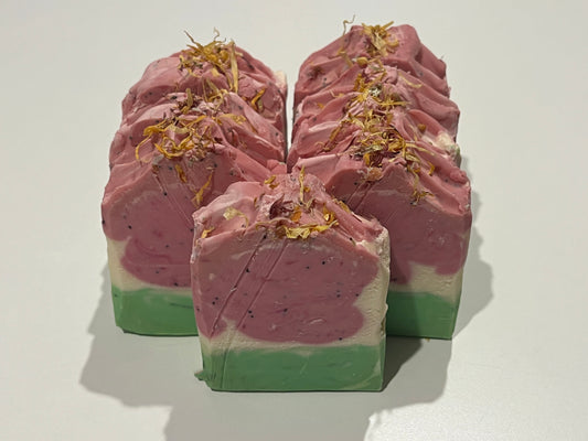 Watermelon Vegan Soap Loaf  x9 Bars (Special)