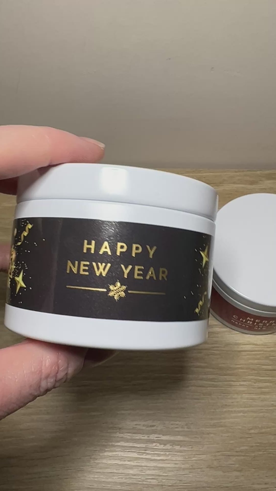 Christmas Candles in Tins x10