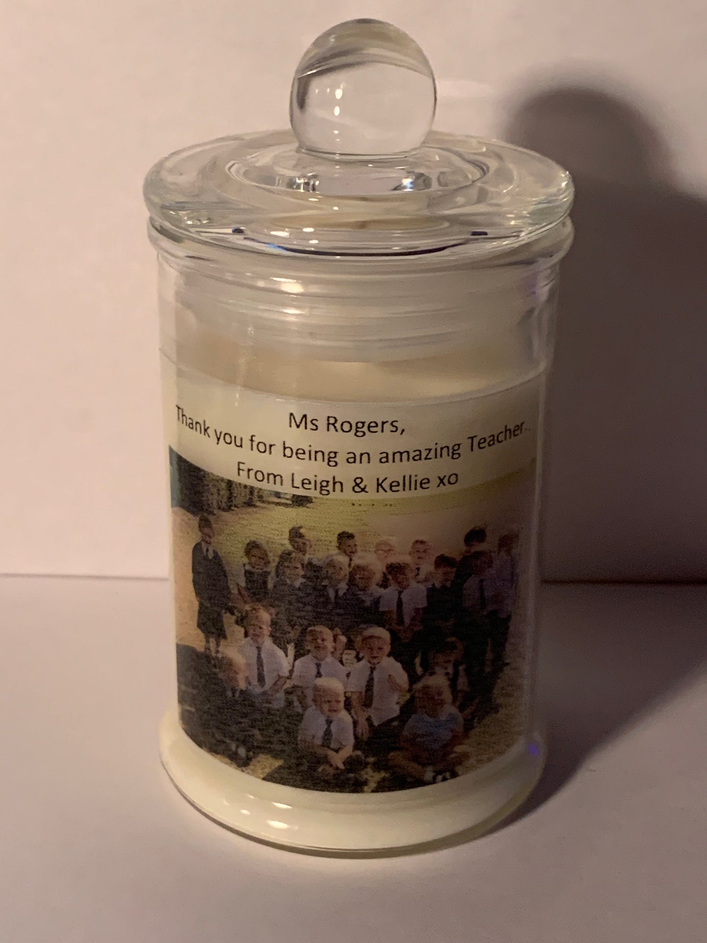 Teacher Large Photo Soy Candle