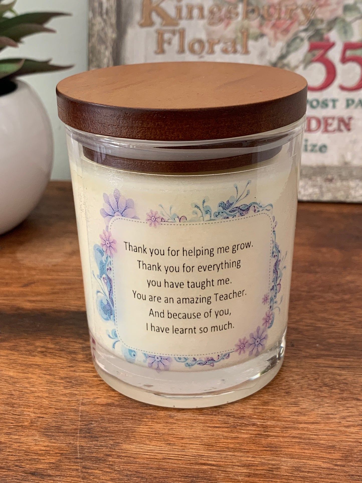 Teacher Large Quote Soy Candle