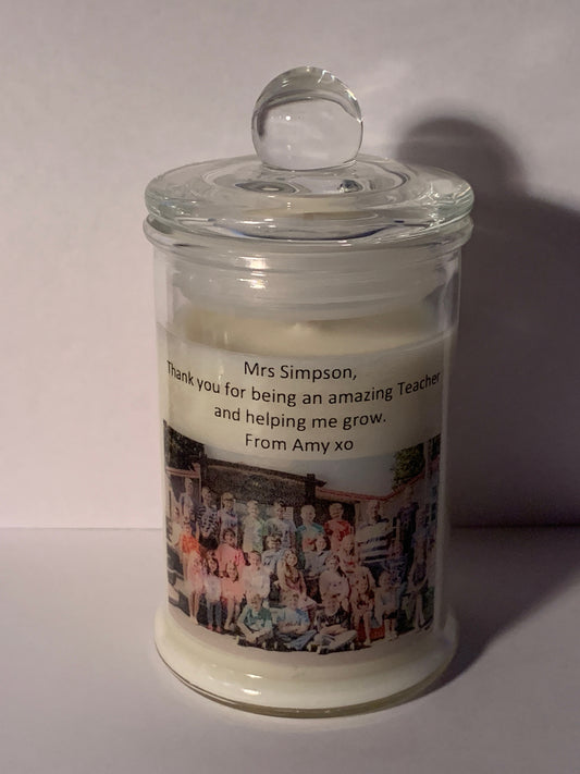 Teacher Large Photo Soy Candle